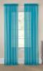 DESCRIPTION: (2) WINDOW CURTAIN BRAND/MODEL: VICTORIA VOILE INFORMATION: TURQUOISE RETAIL$: 12.99 EACH SIZE: 118" X 84" QTY: 2