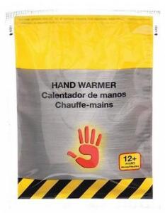 DESCRIPTION: (1) PACK OF (50) HAND WARMER BRAND/MODEL: CONDOR/32HD77 INFORMATION: AVERAGE TEMP: 109F/LAST UP TO 8HRS RETAIL$: 61.40 PER PK OF 5 SIZE: