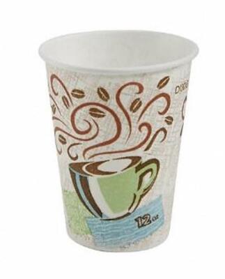 DESCRIPTION: (1) PACK OF (500) DISPOSABLE HOT CUP BRAND/MODEL: DIXIE/5342DX INFORMATION: COFFEE HAZE/MICROWAVE SAFE RETAIL$: 115.49 PER PK OF 500 SIZE