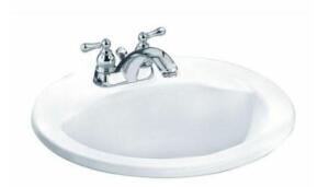 DESCRIPTION: (1) CADET OVAL SINK BRAND/MODEL: AMERICAN STANDAR/0419111EC.020 INFORMATION: WHITE/EURO-STYLED RETAIL$: $127.00 SIZE: 21.75"L X 18.63"W X