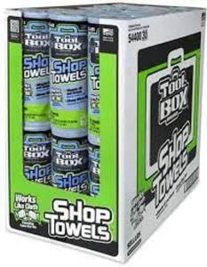 DESCRIPTION: (1) CASE OF (55) SHOP TOWELS BRAND/MODEL: TOOL BOX BRAND #5440030 INFORMATION: BLUE RETAIL$: $100.00 EA SIZE: 9X4 QTY: 1