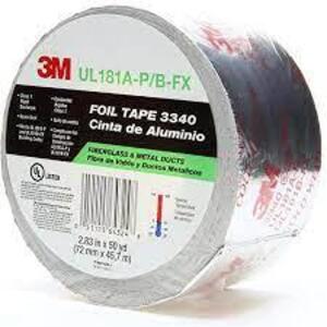 DESCRIPTION: (4) ROLLS OF FOIL TAPE BRAND/MODEL: SHOP 3M #UL181A-P INFORMATION: FOIL RETAIL$: $20.00 EA SIZE: 2.5X150 FT QTY: 4