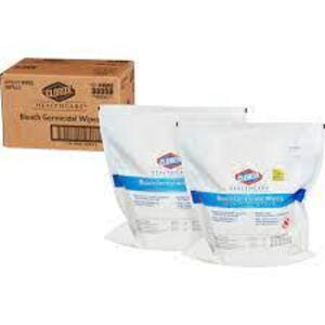 DESCRIPTION: (1) CASE OF (2) HEALTHCARE BLEACH GERMICIDAL WIPES REFILL BRAND/MODEL: CLOROX #30359 RETAIL$: $52.70 EA QTY: 1