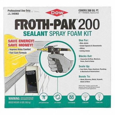 DESCRIPTION: (1) FOAM SEALANT KIT BRAND/MODEL: FROTH-PAK #48WK26 RETAIL$: $848.79 EA SIZE: 41 LB QTY: 1