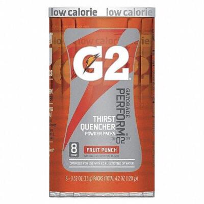 DESCRIPTION: (2) CASES OF (8) SPORTS DRINK MIX POWDER CONCENTRATE BRAND/MODEL: GATORADE #10K364 INFORMATION: FRUIT PUNCH RETAIL$: $100.00 EA QTY: 2