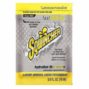 DESCRIPTION: (1) CASE OF (50) SPORTS DRINK MIX CONCENTRATE BRAND/MODEL: SQWINCHER #3UZL6 INFORMATION: LEMONADE RETAIL$: $24.73 EA QTY: 1