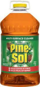 DESCRIPTION: (1) MULTI-SURFACE PURPOSE CLEANER CONCENTRATE BRAND/MODEL: PINE SOL RETAIL$: $20.00 EA SIZE: 1 GALLON QTY: 1