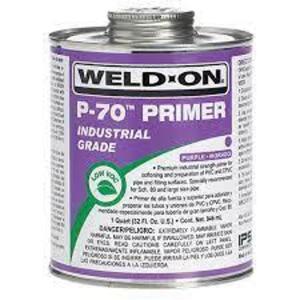 DESCRIPTION: (2) INDUSTRIAL GRADE PURPLE PVC PRIMER BRAND/MODEL: WELD ON P-70 RETAIL$: $$20.00 EA SIZE: 1 QT QTY: 2