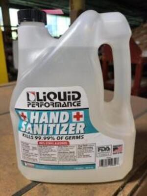 DESCRIPTION: (2) HAND SANITIZER BRAND/MODEL: LIQUID PERFORMANCE RETAIL$: $25.00 EA SIZE: 1 GALLON QTY: 2