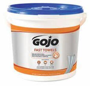 DESCRIPTION: (2) FAST TOWELS HAND AND SURFACE TOWELS BRAND/MODEL: GOJO INDUSTRIES #782L04 INFORMATION: CITRUS RETAIL$: $70.00 TOTAL SIZE: 9X10 QTY: 2