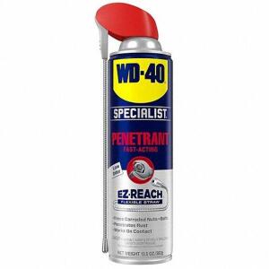 DESCRIPTION: (6) PENETRATING LUBRICANT BRAND/MODEL: WD-40 SPECIALIST #55MY48 RETAIL$: $17.44 EA SIZE: 13.5 OZ QTY: 6