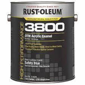 DESCRIPTION: (1) DTM ACRYLIC ENAMEL BRAND/MODEL: RUST-OLEUM 3800 INFORMATION: SAFETY BLUE RETAIL$: $120.00 SIZE: 1 GALLON QTY: 1