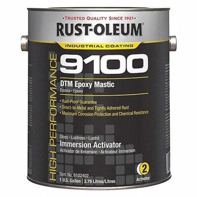 DESCRIPTION: (1) IMMERSION EPOXY COATING ACTIVATOR BRAND/MODEL: RUST-OLEUM #6H237 INFORMATION: CLEAR RETAIL$: $121.50 EA SIZE: 1 GALLON QTY: 1