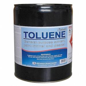 DESCRIPTION: (1) TOLUENE PAINT THINNER BRAND/MODEL: RAE #3EHJ6 INFORMATION: SOLVENT RETAIL$: $217.14 EA SIZE: 5 GALLON QTY: 1