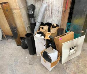 DESCRIPTION: ASSORTED BLACK DUCTING QTY: 1