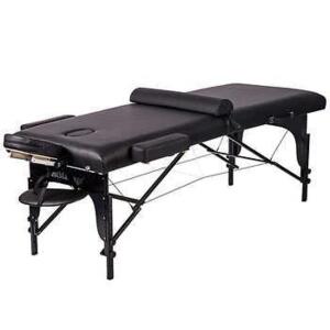 DESCRIPTION: TWO-FOLD PORTABLE MASSAGE TABLE WITH BOLSTER BRAND/MODEL: BEST MASSAGE BMC-200 RETAIL$: $179.99 QTY: 1