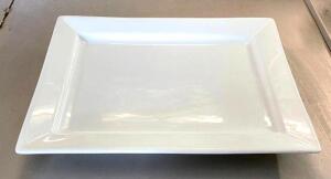 DESCRIPTION: (3) 14" PORCELAIN PLATTERS BRAND/MODEL: WORLD SL-25 SIZE: 14"X11" QTY: 3