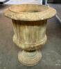 DESCRIPTION: DECORATIVE CONCRETE PLANTER SIZE: 24"X20" QTY: 1