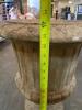 DESCRIPTION: DECORATIVE CONCRETE PLANTER SIZE: 24"X20" QTY: 1 - 3