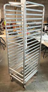 DESCRIPTION: ROLLABOUT ALUMINUM PAN RACK QTY: 1