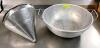 DESCRIPTION: 16" COLANDER AND CHINA CAP STRAINER QTY: 1