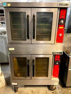 DESCRIPTION: DOUBLE DECK GAS CONVECTION OVEN BRAND/MODEL: VULCAN QTY: 1