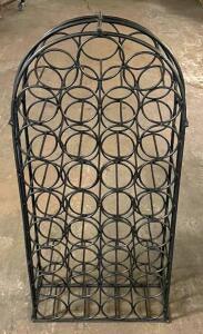 DESCRIPTION: (2) METAL WINE RACKS SIZE: 18"X40" QTY: 2