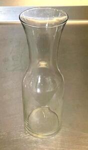 DESCRIPTION: (9) LARGE GLASS CARAFES QTY: 9