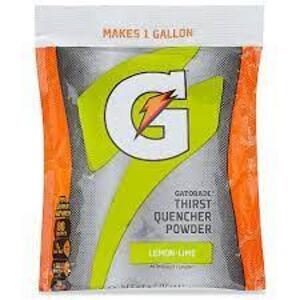 DESCRIPTION: (6) THIRST QUENCHER POWDER BRAND/MODEL: GATORADE INFORMATION: LEMON LIME SIZE: MAKES 1 GALLON EACH QTY: 6