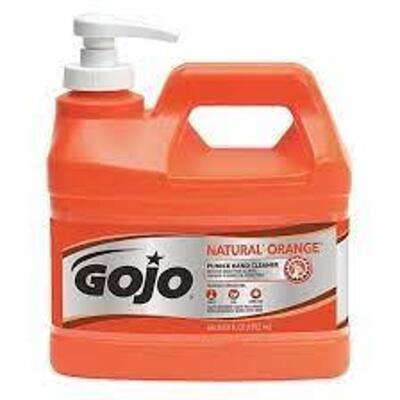 DESCRIPTION: (1) HAND SOAP WITH SCRUBBING PARTICLES BRAND/MODEL: GOJO INDUSTRIES #782KZ9 INFORMATION: ORANGE RETAIL$: $18.86 EA SIZE: 64 OZ QTY: 1