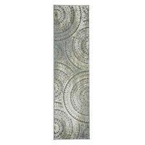 SPIRAL MEDALLION GREY 2 FT. X 7 FT. RUNNER RUG