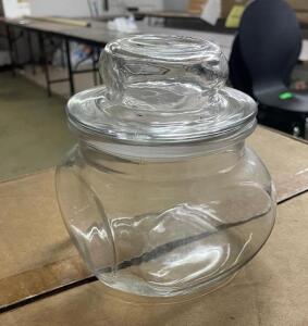 (12) - CT. BOX OF 5" CANDY JARS WITH LIDS