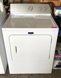 MAYTAG 7.0 CU FT ELECTRIC DRYER-WHITE (USED, GREAT CONDITION) BRAND/MODEL MAYTAG MEDC215EW RETAIL PRICE: $409.49 QUANTITY 1