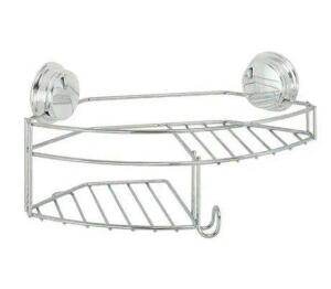 TWIST 'N' LOCK PLUS COMBO SHOWER BASKET IN CHROME