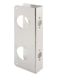 LOCK AND DOOR REINFORCER, 5-1/2 IN., 2-3/8 IN. X 1-3/4 IN., STAINLESS STEEL