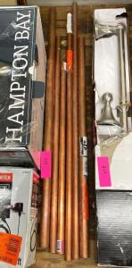 LOT OF 3/4" 3/4 IN COPPER PIPES AS SHOWN