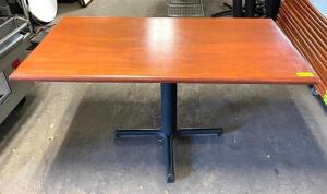 54" X 28" WOODEN DINING TABLE