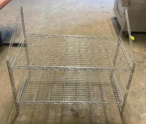 (2) 36" X 18" WALL-MOUNTED WIRE SHELVING UNIT