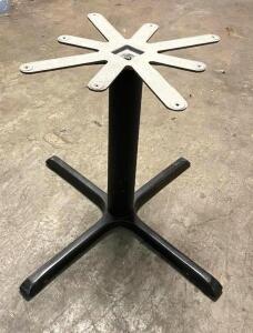 (3) 36" X 36" STANDARD HEIGHT CAST IRON TABLE BASE