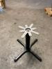 (2) 36" X 36" STANDARD HEIGHT CAST IRON TABLE BASE - 3