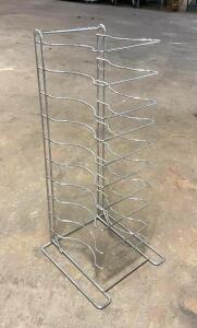 (4) 10-SLOT WELDED PIZZA TRAY RACK