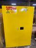 DESCRIPTION: (1) SAFETY CABINET BRAND/MODEL: EAGLE/YPI7710X INFORMATION: YELLOW/SELF-CLOSING DOORS/CAPACITY: 30 GAL RETAIL$: 1,954.00 SIZE: 39.5"W X 8 - 2