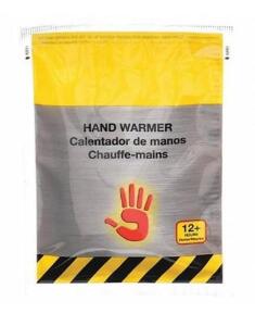 DESCRIPTION: (1) PACK OF (50) HAND WARMER BRAND/MODEL: CONDOR/32HD77 INFORMATION: AVERAGE TEMP: 8 HR/HEATING TIME: UP TO 8HR RETAIL$: 61.40 PER PK OF