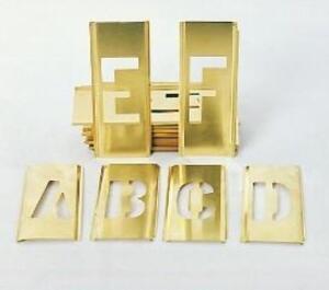 DESCRIPTION: (2) BRASS STENCIL SET BRAND/MODEL: SKILCRAFT/7520-00-298-7044 INFORMATION: GOTHIC-STYLE/45-CHARACTERS/NUMBERS: 0 THRU 9 RETAIL$: 34.05 EA