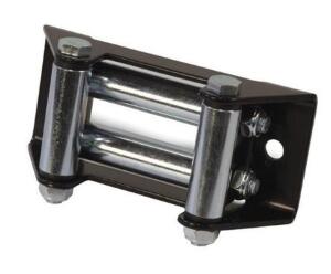 DESCRIPTION: (2) WINCH ROLLER FAIRLEAD BRAND/MODEL: CHAMPION/20009 INFORMATION: 3500 LB OR LESS/BLACK & SILVER RETAIL$: 12.90 EACH SIZE: 7.48"D X 3.54