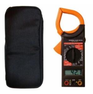 DESCRIPTION: (1) DIGITAL CLAMP METER BRAND/MODEL: VELLEMAN/DCM266L INFORMATION: ON MULTIMETER/BLACK & ORANGE RETAIL$: 28.95 QTY: 1