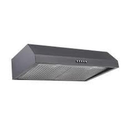 30 IN. W 7 IN. 370 CFM UNDER THE CABINET RANGE HOOD WITH LED BULBS IN BLACK STAINLESS STEEL BRAND/MODEL VISSANI RETAIL PRICE: $249.00 QUAN