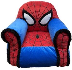 DESCRIPTION: (1) KIDS FIGURAL BEAN BAG CHAIR BRAND/MODEL: MARVEL/WN201149 INFORMATION: SHERPA TRIMMING/MULTI-COLOR RETAIL$: 24.44 SIZE: 19.5"L X 16"W