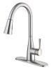 DESCRIPTION: (1) MARKET KITCHEN FAUCET BRAND/MODEL: GLACIER BAY/HD67551-1208D2 INFORMATION: STAINLESS STEEL/PULL-DOWN RETAIL$: 99.00 SIZE: 3/8"CONNECT