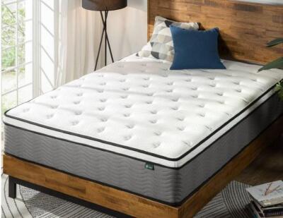 DESCRIPTION: (1) HYBRID MATTRESS BRAND/MODEL: ZINUS/010-19-1651 INFORMATION: POCKET COILS/FIRM RETAIL$: 410.99 SIZE: KING QTY: 1